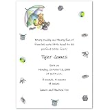 Bear Umbrella Birth Announcements - Set of 20 by Storkie Express