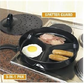 3 in 1 Breakfast or Different Food cooking Frying Pan