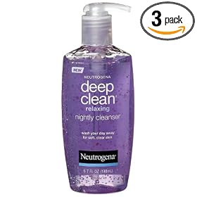 Neutrogena Deep Clean Relaxing Nightly Cleanser, 6.7-Ounce Bottles (Pack of 3)