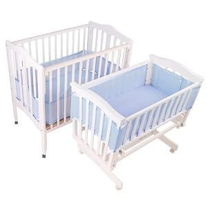 BreathableBaby Breathable Bumper for Portable and Cradle Cribs