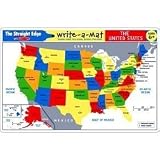 Melissa & Doug Write-A-Mat THE UNITED STATES MAP Placemat