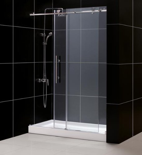 DreamLine DL-6616C-07CL Enigma-X Clear Glass Shower Door with 36â x 60â Amazon Center Drain Shower B