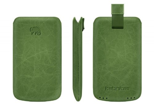 Katinkas Creased Serie Premium Ledertasche f&uuml;r Samsung Galaxy Ace S5830  gr&uuml;n Preisvergleich