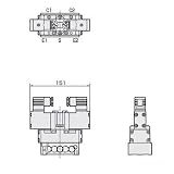 CKD セレックスバルブ4Fシリーズ 幅×奥行×高さ:151×60×146mm （4F420-10-AC200V）