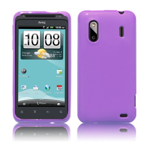 Cbus Wireless Lavender Opaque Flex-Gel TPU Rubber Case / Skin / Cover for HTC Hero S / Evo Design 4G