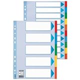 Produkt-Bild: Esselte Karton-Register 160g/m&sup2; f&uuml;r DIN A4, 6-teilig, 100192