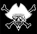 Engine House 13 - Pirate Skull - Rub On Sticker / Decal