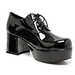 3 Inch Chunky Heel (Mens Sizes) Lace Up Goth Platform