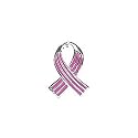 Sterling Silver Pink Enamel Breast Cancer Awareness Ribbon Stick Pin