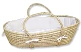 Moses Basket Set - White Pique