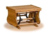 Rustic Oak Ottoman - All Oak - Amish Made