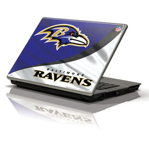Skinit Protective Skin (fits latest Generic 15-Inch Laptop/Netbook/Notebook); NFL Baltimore Ravens Logo