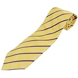 Boston Traveler 100% Silk Men's Dress Tie Yellow
