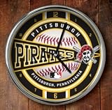 Pittsburgh Pirates Chrome Clock