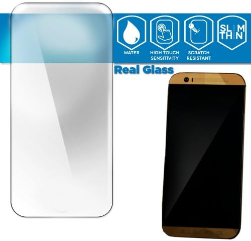 HERO GLASS 0.18mm Tempered Glass Screen Protector for HTC One (M8) (Made From Real Flexible Glass, Shatterproof, 2.5d Rounded Edges and Oleophobic Coating)