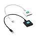 2-Pack Top Grade 8-Pin Lightning to 30-Pin Female Heavy Duty Compact Adapter Lightning-Speed Charger for Latest iOS V9.3 (White-Black)
