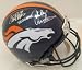 John Elway & Terrell Davis Autographed/Hand Signed Denver Broncos Authentic Full Size Proline Helmet
