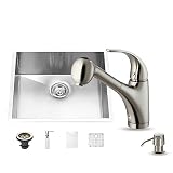 UPC 849922000008 product image for VIGO VG15352 All in One 23-inch Undermount Stainless Steel Kitchen Sink and Fauc | upcitemdb.com