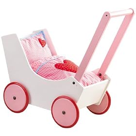 Haba Toys Doll's Pram White/Pink