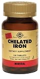 Solgar - Chelated Iron, 100 tablets