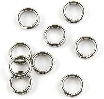 150 pieces Fishing Swivel Split Ring 7.2MM Peche Pivot Terminal Tackle