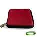 Snug Fit Kobo Vox Tablet eReader Carrying Case Cover RED + A Vangoddy Live*Laugh*Love Wrist Band!!!
