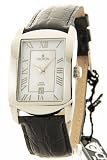 Mens Crotone noir Croc-Look cuir MOP Date montre CN307408SSMP