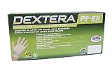 SAS Safety 6502-20 Dextra Powder-Free Exam Grade Disposable Latex 5 Mil Gloves, Medium, 100 Gloves by Weight