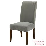 Powell Concrete Grey Velvet Slip Over, Fits 741-440 Chair