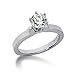 Round Diamond Classic Solitaire 6 Prong Set 18K Gold Engagement Ring (0.5ctw, F - G Color, SI2 Clarity)