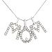 Sterling Silver Diamond "MOM" Moveable Charms (.10 cttw)