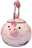 Animal Kettle 1.7-Quart Whistling Enamel on Steel Pig Tea Kettle