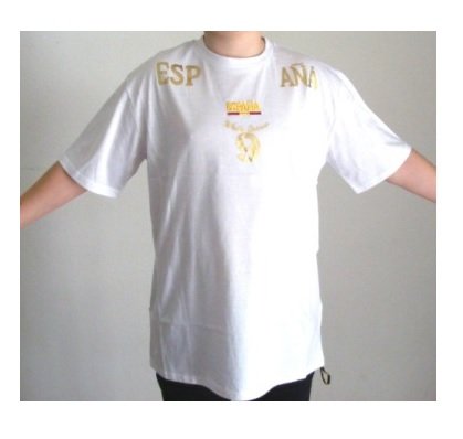 Spanien Ländershirt Trikot weiss Größe XL