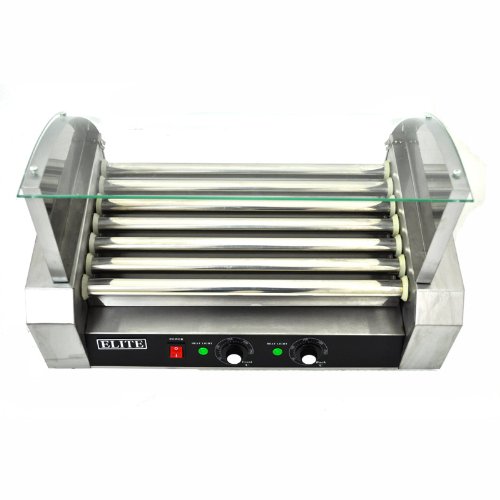 Elite Commercial 18 Hot Dog Roller Grill Cooker Machine Restaraunt Vending