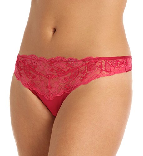Calvin Klein Women's Ck Black Surreal Thong Panty