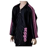 Girls Adidas Court Sport Jacket - Black/Mono Pink