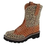 ARIAT Fatbaby Safari Western Cowboy Boots 11 True to size Cognac Tortoise Print Womens by Ariat