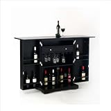 Home Styles Furniture Steamer Ebony Folding Home Bar
