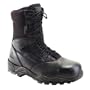 Men's Rocky 8" WP Zipper Leather Work Boots BLACK 12 M