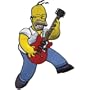 Simpsons - Homer Rock Embroidered Magnet