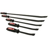 Mayhew 61366 Dominator Curved Pry Bar Set, 5-Piece
