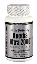 Hoodia Ultra 2000 Time Release HIGH POTENCY 60,000 mg of Hoodia per bottle