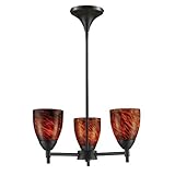 ELK Lighting 10154/3DR-ES 3 Light Celina Chandelier