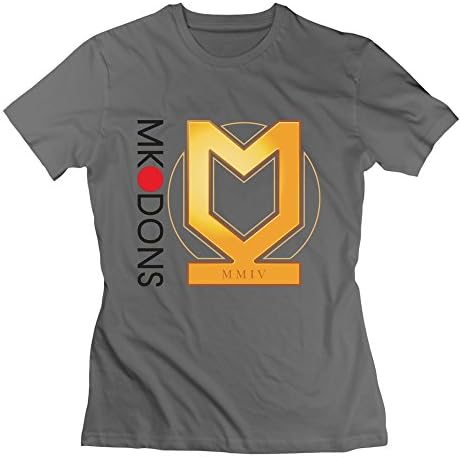 Short-Sleeve Milton Keynes Dons F.c. Logo T Shirt For Women S DeepHeather