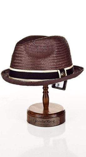 Goorin Brothers Hammond Straw Fedora (100-0895) - Brown
