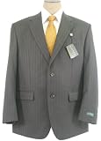 Review Ralph Lauren  / Ralph Lauren Mens Single Breasted 2 Button Charcoal Gray Pinstripe Wool Suit - Size 44R