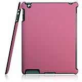 【全5色】iPAd 2 ケース　カバー　プラスチックケース　ピンク　Plastic Case for iPad 2 保護フィルム付（1302-4）