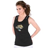 NFL Touch by Alyssa Milano Jacksonville Jaguars Ladies Black Zipper Premium Tank Top (Small)