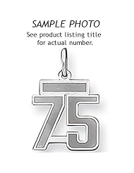 Sterling Silver Small Satin Number 71