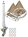 American Shifter 341771 Shifter Kit (6" E Brake Cable Clamp Trim Kit Dipstick 45RFE For C7C47)